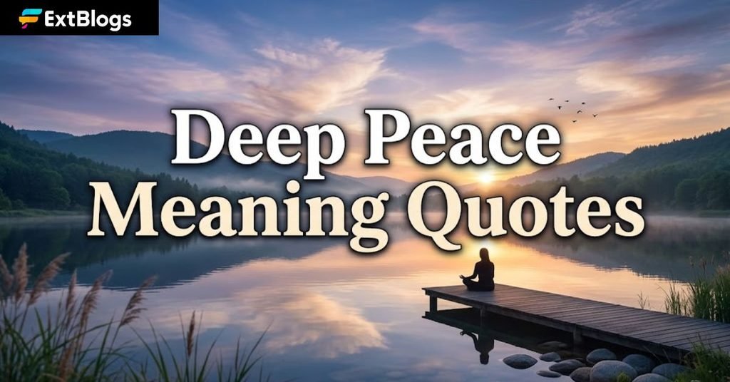 Deep Peace Meaning Quotes