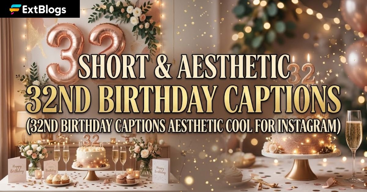 Short & Aesthetic 32nd Birthday Captions