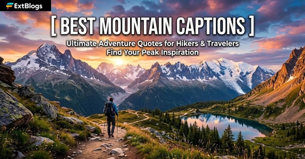 Best Mountain Captions
