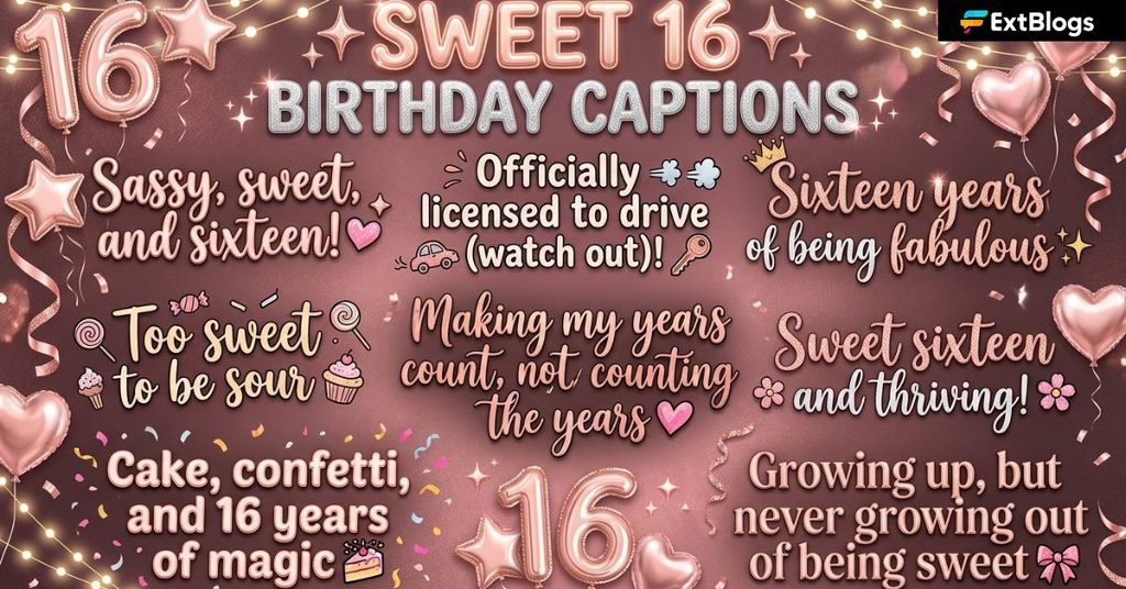Best Sweet 16 Birthday Captions