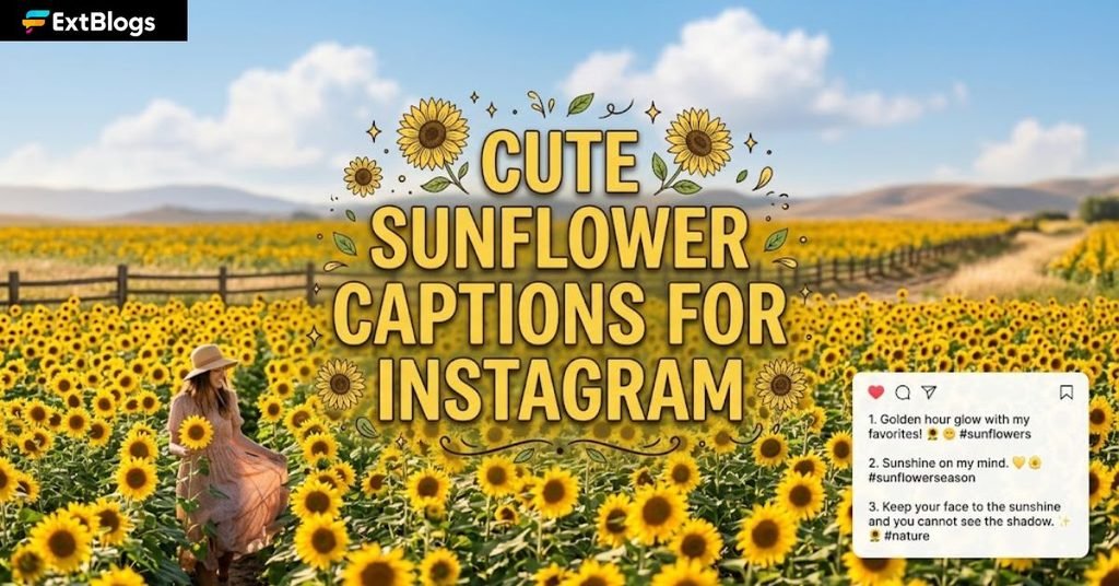 Cute Sunflower Captions for Instagram