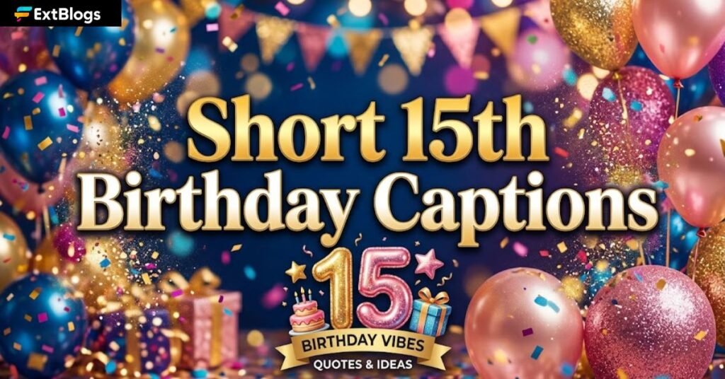 Short 15th Birthday Captions