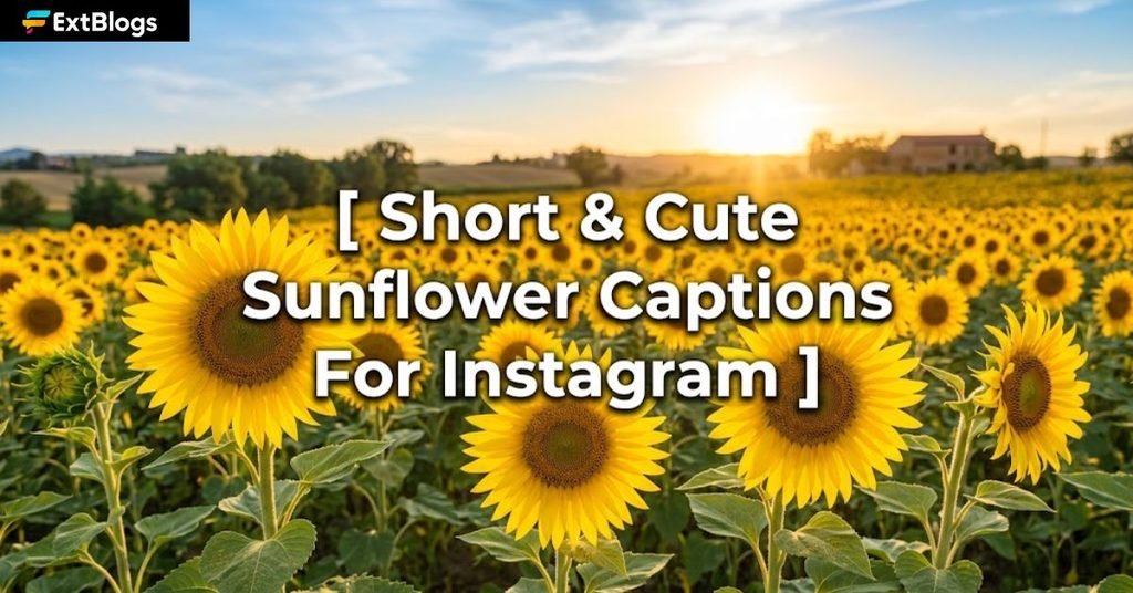 Short & Cute Sunflower Captions For Instagram
